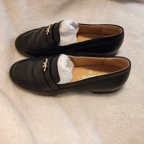 CHANEL Black Loafers 36/6 - Picture 3 of 12